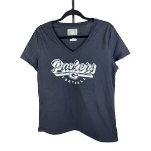 Green Bay Packers Women's V-Neck T-Shirt Size Large NWOT NFL